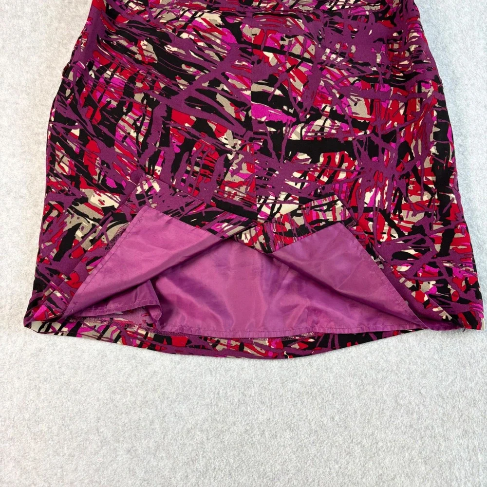 Ann Taylor Pencil Skirt Abstract Print Career Office Wear Size 6 - Picture 5 of 11